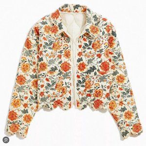 Laura Ashley Urban Outfitters Exclusive Devon Reversible Quilted Jacket Size S